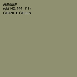 #8E906F - Granite Green Color Image