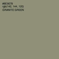 #8E9078 - Granite Green Color Image