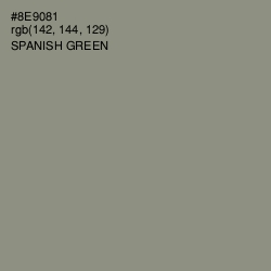 #8E9081 - Spanish Green Color Image