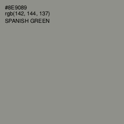 #8E9089 - Spanish Green Color Image