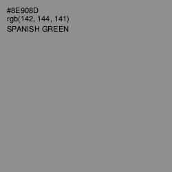 #8E908D - Spanish Green Color Image