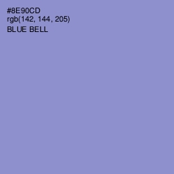 #8E90CD - Blue Bell Color Image