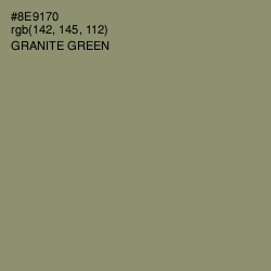#8E9170 - Granite Green Color Image