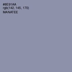 #8E91AA - Manatee Color Image