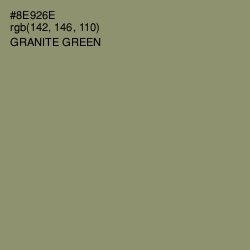 #8E926E - Granite Green Color Image