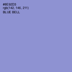 #8E92D3 - Blue Bell Color Image
