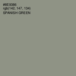 #8E9386 - Spanish Green Color Image