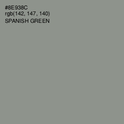 #8E938C - Spanish Green Color Image