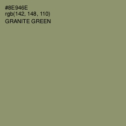 #8E946E - Granite Green Color Image