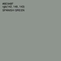 #8E948F - Spanish Green Color Image