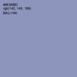#8E95BD - Bali Hai Color Image