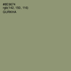 #8E9674 - Gurkha Color Image