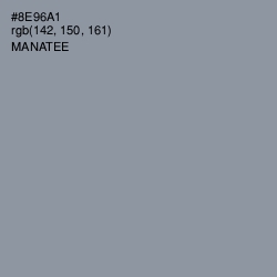 #8E96A1 - Manatee Color Image