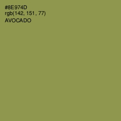 #8E974D - Avocado Color Image