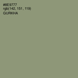 #8E9777 - Gurkha Color Image