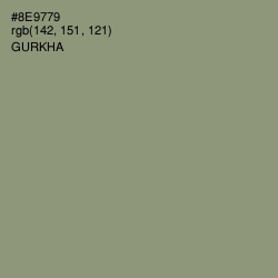 #8E9779 - Gurkha Color Image