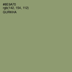 #8E9A70 - Gurkha Color Image