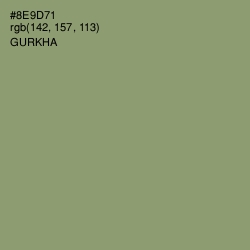 #8E9D71 - Gurkha Color Image