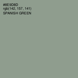 #8E9D8D - Spanish Green Color Image