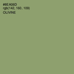 #8EA06D - Olivine Color Image