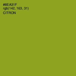 #8EA31F - Citron Color Image