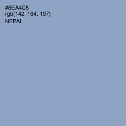 #8EA4C5 - Nepal Color Image