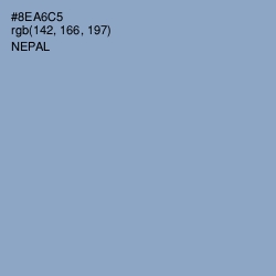 #8EA6C5 - Nepal Color Image