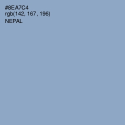 #8EA7C4 - Nepal Color Image