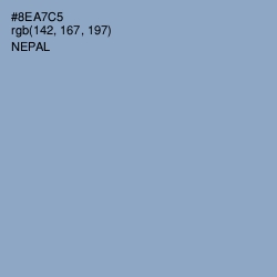 #8EA7C5 - Nepal Color Image