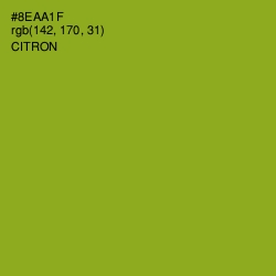 #8EAA1F - Citron Color Image