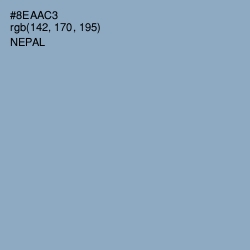 #8EAAC3 - Nepal Color Image