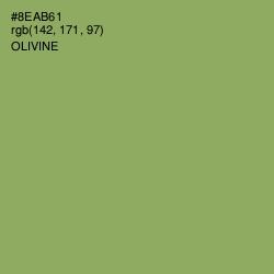 #8EAB61 - Olivine Color Image