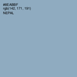 #8EABBF - Gull Gray Color Image