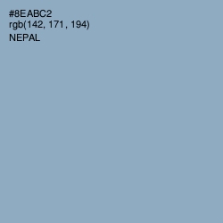 #8EABC2 - Nepal Color Image