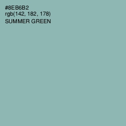 #8EB6B2 - Summer Green Color Image