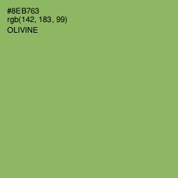 #8EB763 - Olivine Color Image