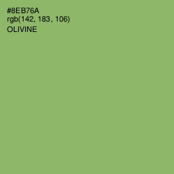 #8EB76A - Olivine Color Image