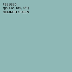 #8EB8B5 - Summer Green Color Image