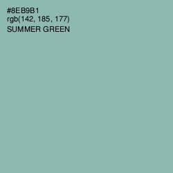 #8EB9B1 - Summer Green Color Image