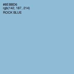 #8EBBD6 - Rock Blue Color Image