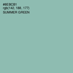 #8EBCB1 - Summer Green Color Image