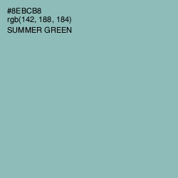 #8EBCB8 - Summer Green Color Image