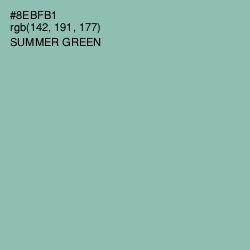 #8EBFB1 - Summer Green Color Image