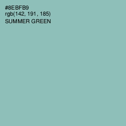#8EBFB9 - Summer Green Color Image