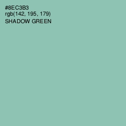 #8EC3B3 - Shadow Green Color Image