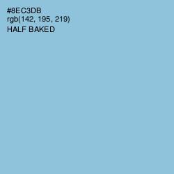 #8EC3DB - Half Baked Color Image