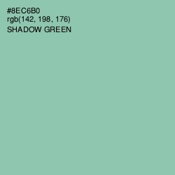 #8EC6B0 - Shadow Green Color Image