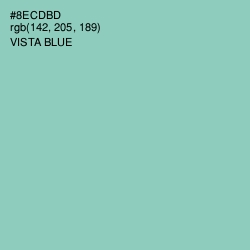 #8ECDBD - Vista Blue Color Image