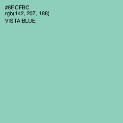 #8ECFBC - Vista Blue Color Image