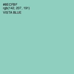 #8ECFBF - Vista Blue Color Image
